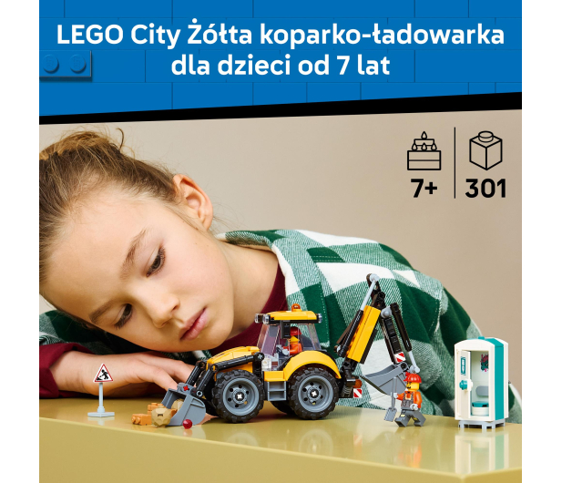 LEGO CITY 60480 Żółta koparko-ładowarka - 1529816 - zdjęcie 4